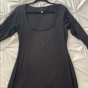 Skims Black Long Sleeve Dress